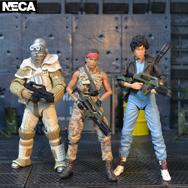 Фигурка хищника инопланетянина NECA колония морской пехоты наемник солидник AVP 2 7