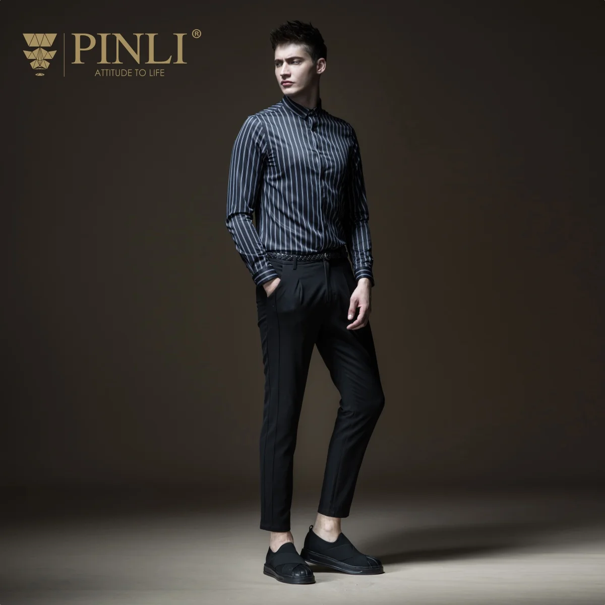 Гавайская рубашка Blusas Rushed Pinli Pin Li Новый стиль мужской костюм на осень одежда с