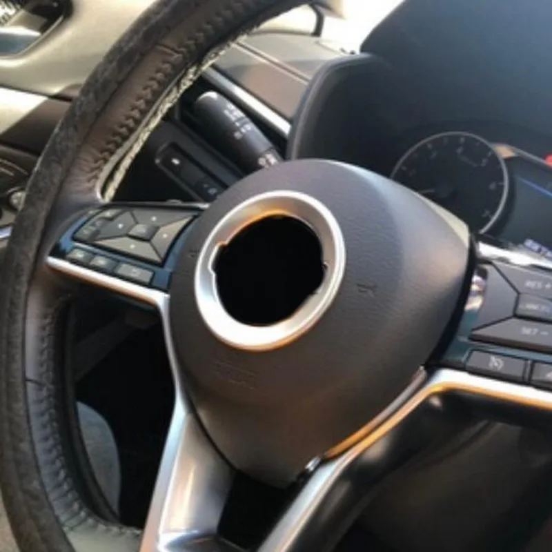 Tonlinker интерьер руля рулевая панель крышка стикеры для Nissan ALTIMA стайлинга автомобилей 1/2 шт. нержавеющая сталь крышка