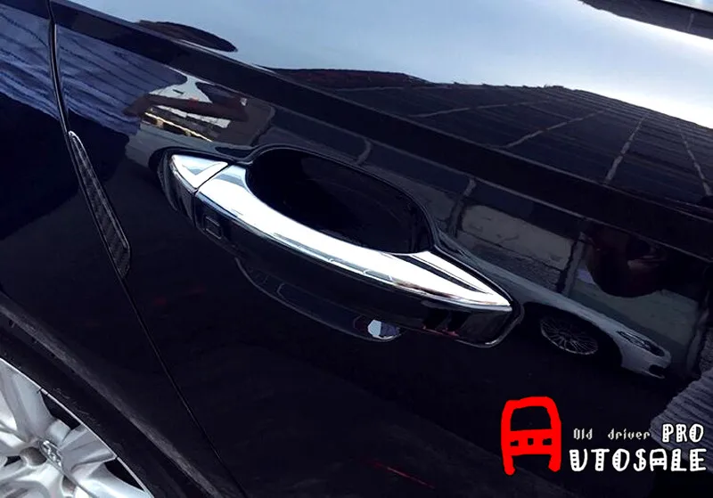 Для Audi A6 C7 2012 2015 ABS Глянцевая внешняя хромированная крышка боковой дверной ручки