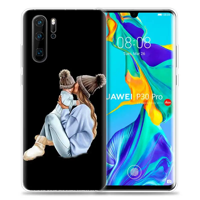 HP-07 Чехол для huawei P30 P20 P10 P9 mate 10 20 Lite Pro, сумка для мобильного телефона P Smart Z Plus, мама и ребенок, папа P8 P30Pro P20lite - Цвет: HP-07