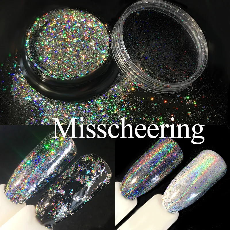 Лучшего качества Galaxy Holo хлопья порошки 0 2 г/кор. сверкающие лазерные Радужные