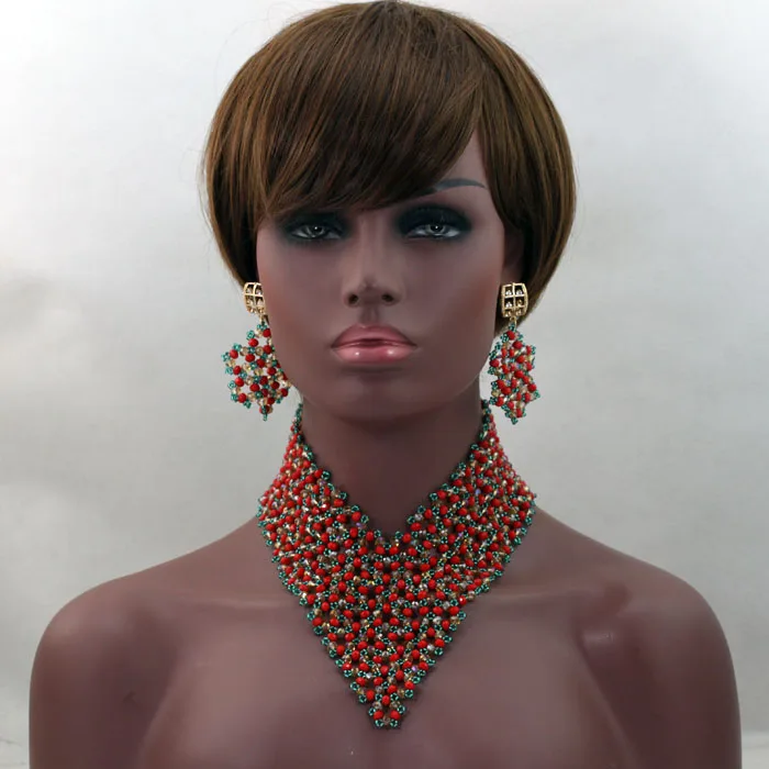 Большая Акция новейший дизайн нигерийские Свадебные африканские бусины