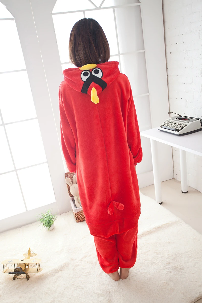 Фланелевые пижамы Red Bird Комбинезоны для взрослых Детская Пижама с животными