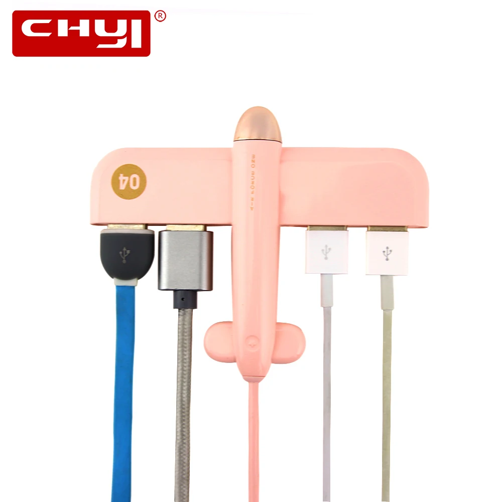 CHYI Multi usb хаб Симпатичный Самолет дизайн разветвитель 4 Порты USB 2 0 концентратор