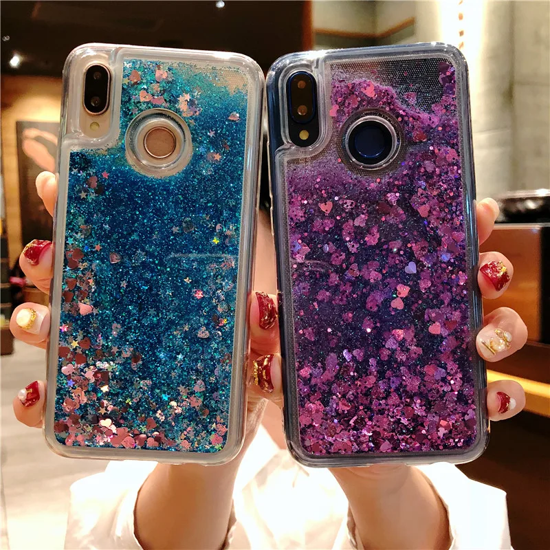 Жидкий зыбучий песок чехол для Huawei P20 Pro P10 Lite Mate 20 Honor 10 9 Y5 Y6 II Y7 Prime 2016 2017 2018