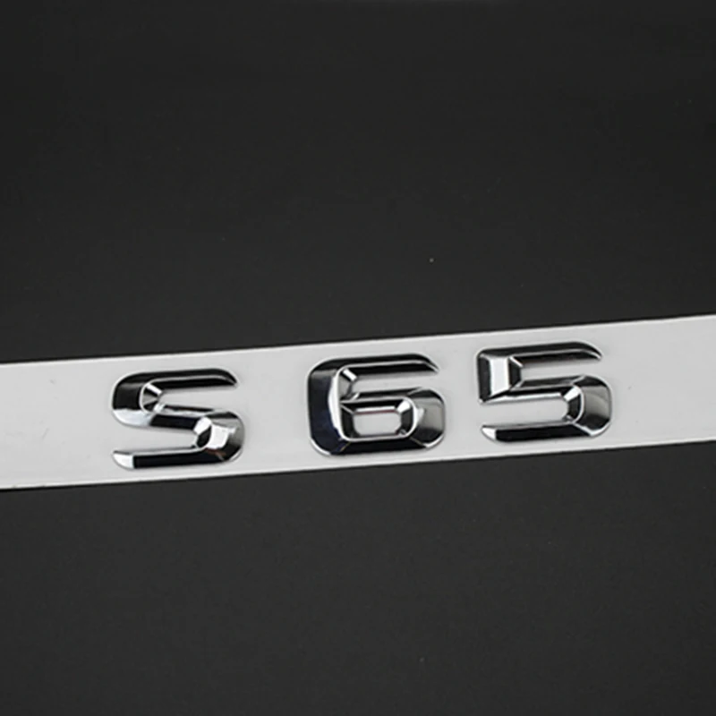 DIY хромированная эмблема с буквенным номером для Mercedes Benz AMG S63L S65L C43 C63S E63S E43 E63S S65L модель БАГАЖНИКА АВТОМОБИЛЯ именная наклейка старый - Цвет: 14-16 S65