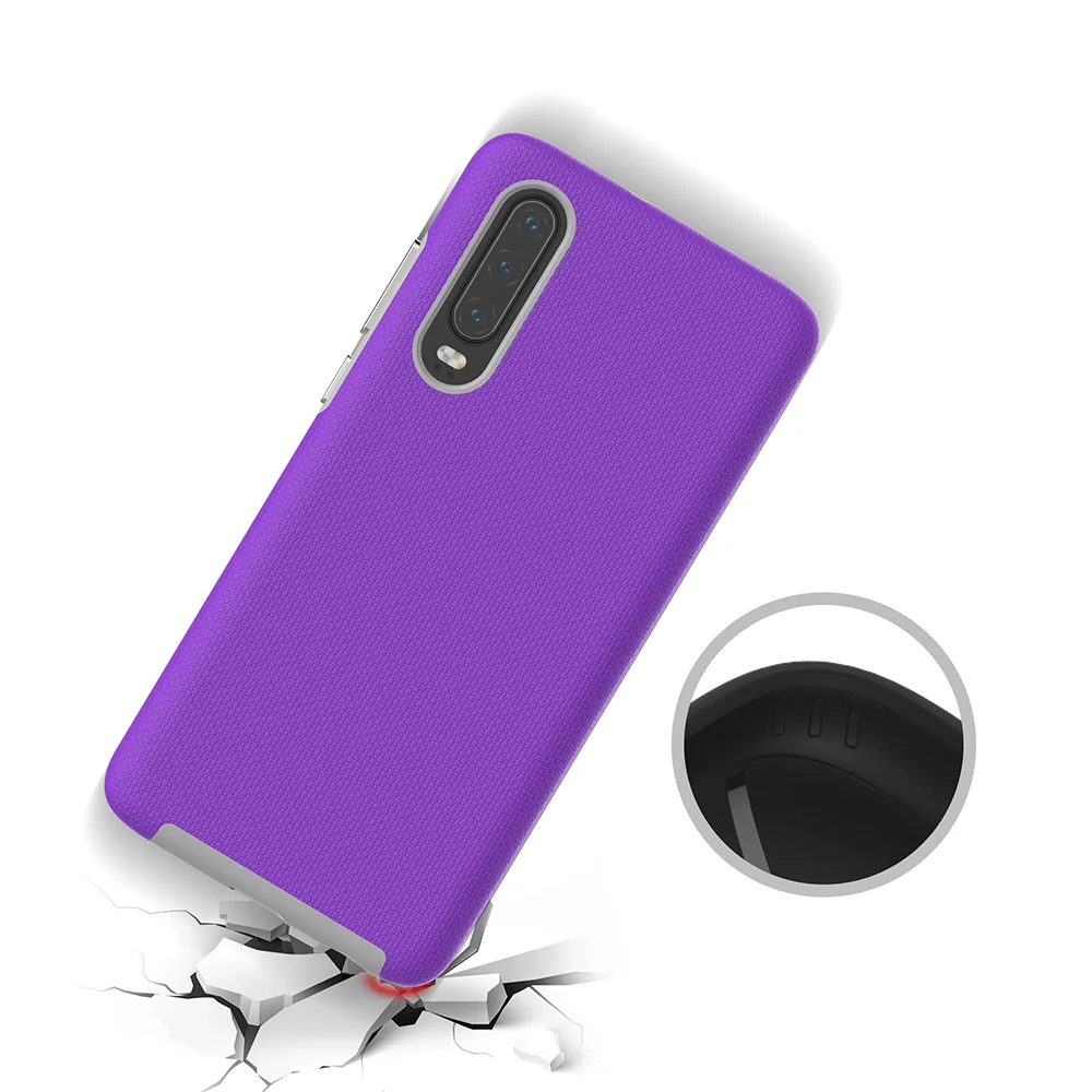Для huawei P30 Pro Чехол P20 Lite армированный ТПУ+ PC двухслойный противоударный чехол для телефона Nova 4e 3e Силиконовый прочный нескользящий чехол