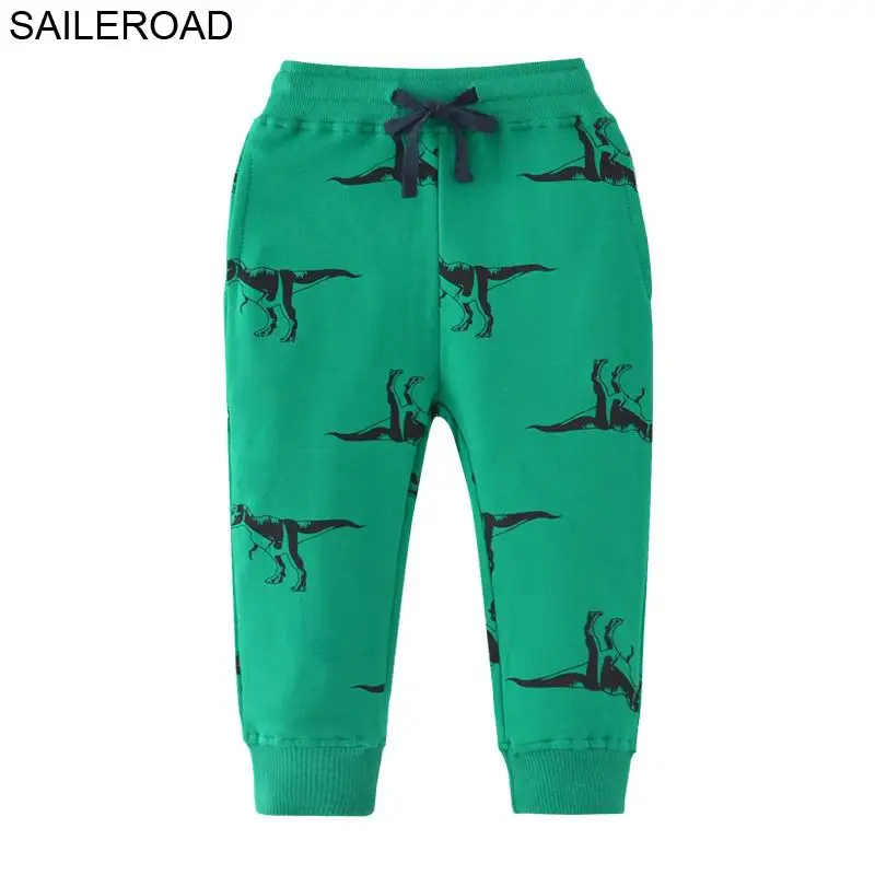 SAILEROAD/штаны-шаровары с динозавром для маленьких мальчиков и девочек 7 лет; детские свободные штаны на завязках; одежда для малышей - Цвет: 7033 same picture
