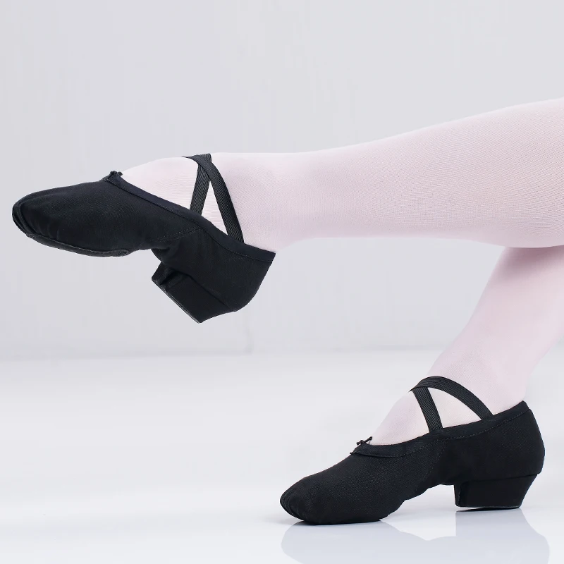 Ballet Shoes Teacher Dance Shoes Low Heels Shoes Soft Sole Dancing Shoes Professional Ballerina Canvas Ballet Slippers For Women