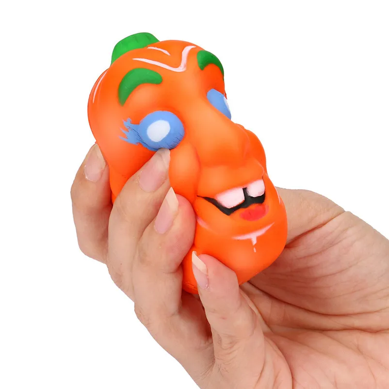 Mskwee Kawaii Squishies 2018 Новый Хэллоуин Тыква Лицо мягкими замедлить рост Ароматические