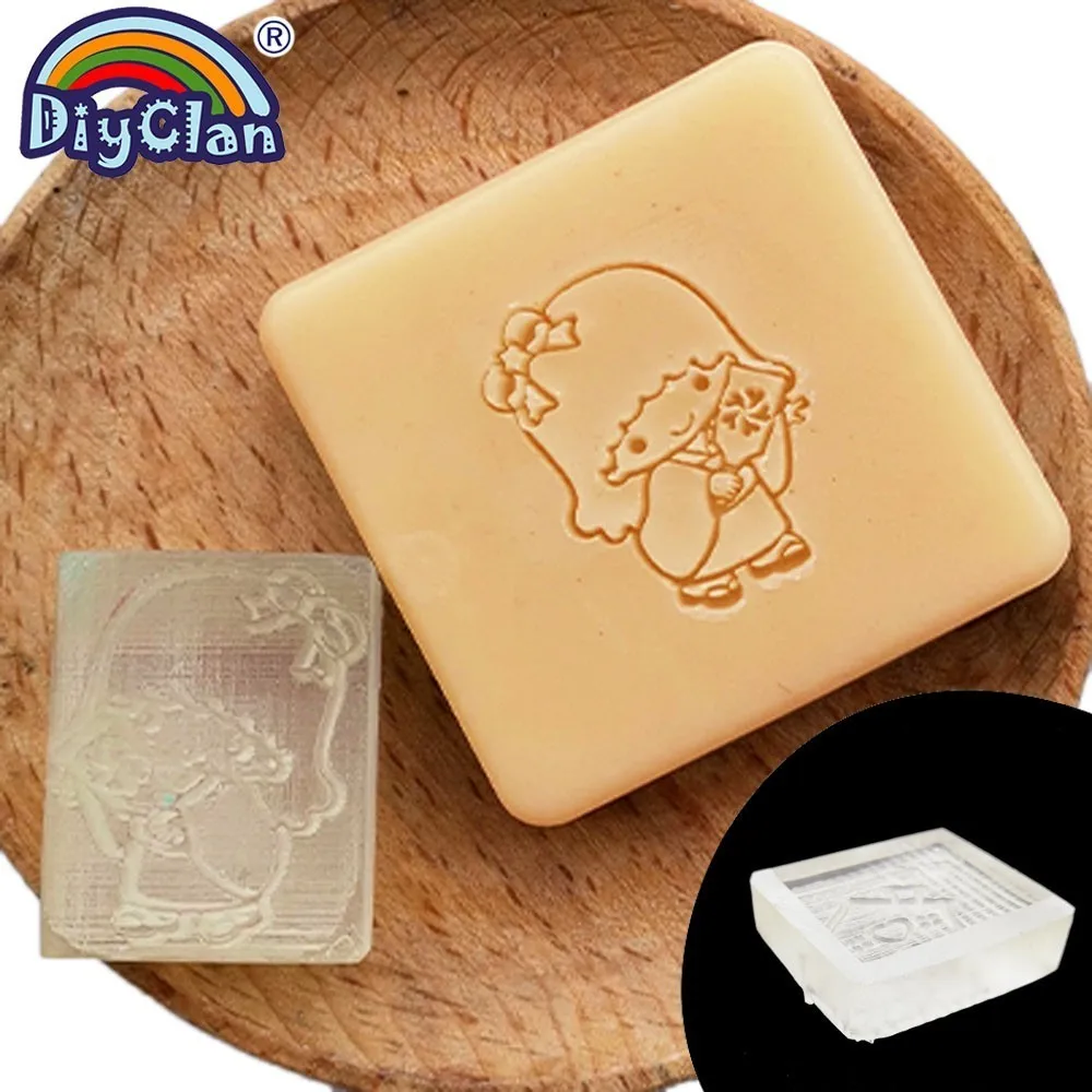 Kawaii красивая маленькая девочка DIY мыло ручной работы форма для выпечки Мини diy узоры близнецы девушка Z0115NH - Цвет: No handle