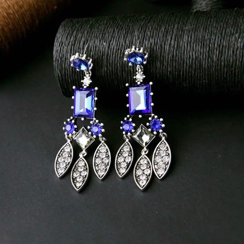 Длинные Стильные благородные женские шикарные серьги для вечеринок