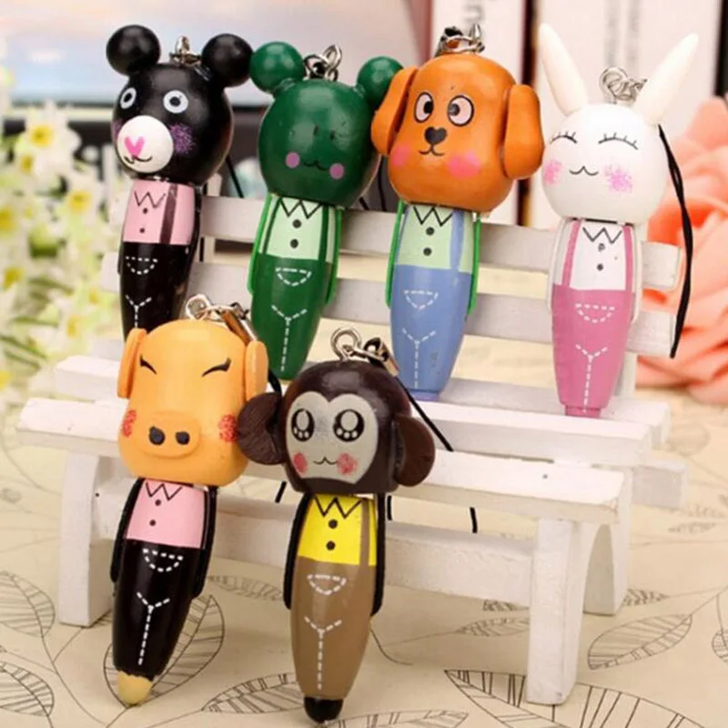 10 шт. милые деревянные шариковые ручки с животными | Украшения и аксессуары