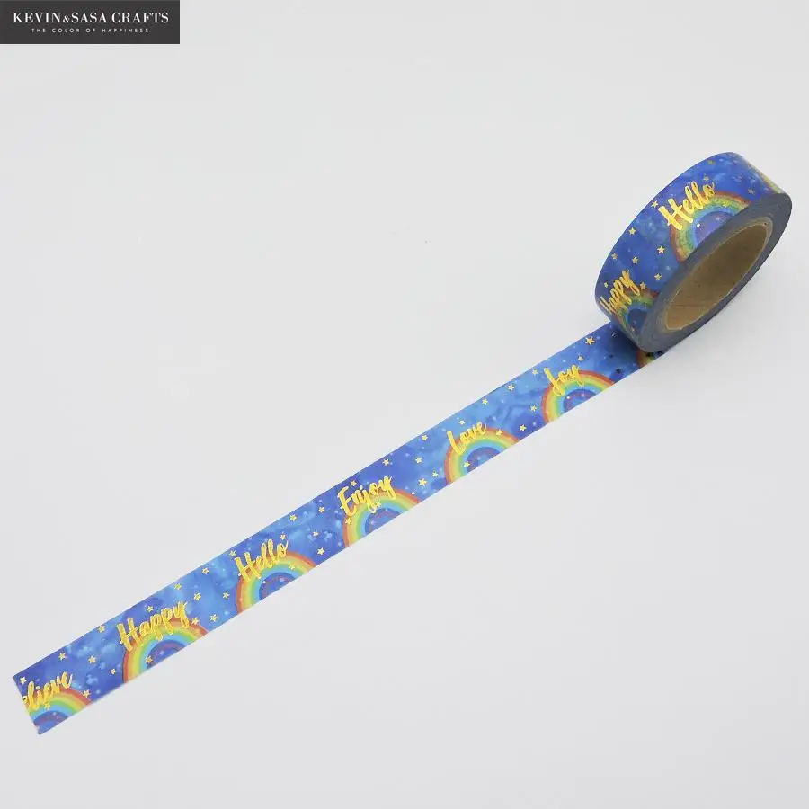 Новая золотая фольга васи лента качество канцелярские Diy Скрапбукинг Фотоальбом Школьные Инструменты Kawaii скрапбук бумажные наклейки подарок