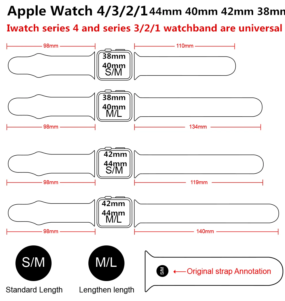 Новые спортивные Silikon ремешок для Apple, часы uhr группа 4 40 мм 44 мм, correa, Aplle часы uhr, 42 мм, 38 мм, версия чехол для телефона на руку handgelenk чехол для телефона на руку наручных часов iwatch, 4/3/2/1 Nike