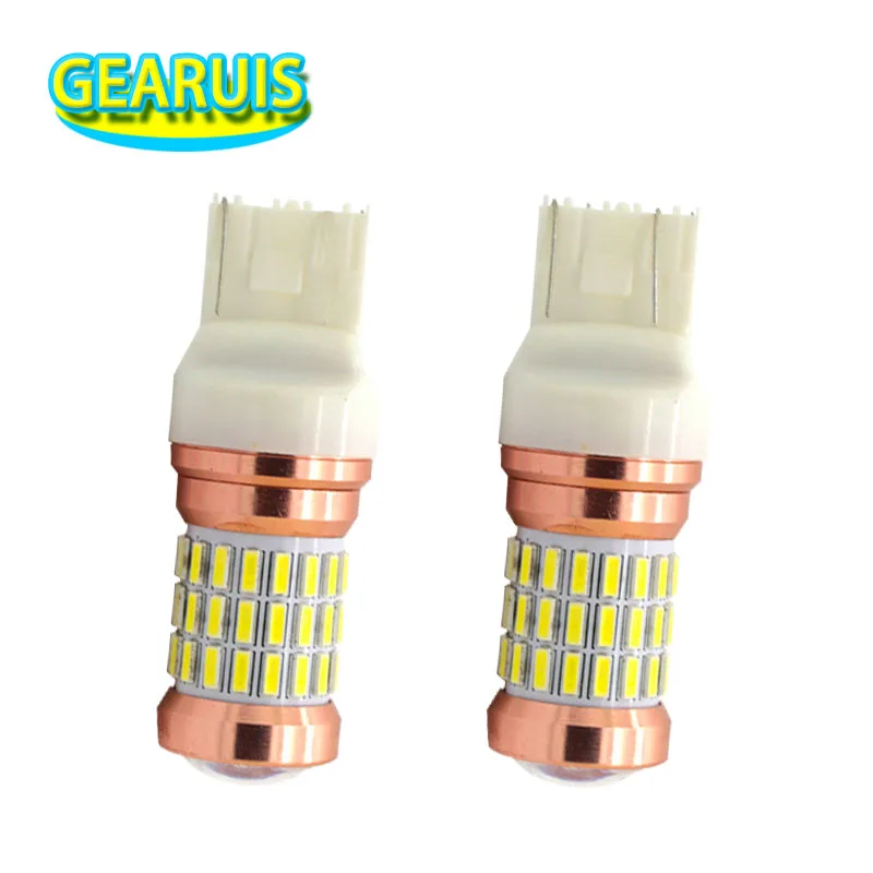 Супер яркий T20 7440 7443 60 SMD 4014 объектив автомобильный светодиодный точечный 360 угол