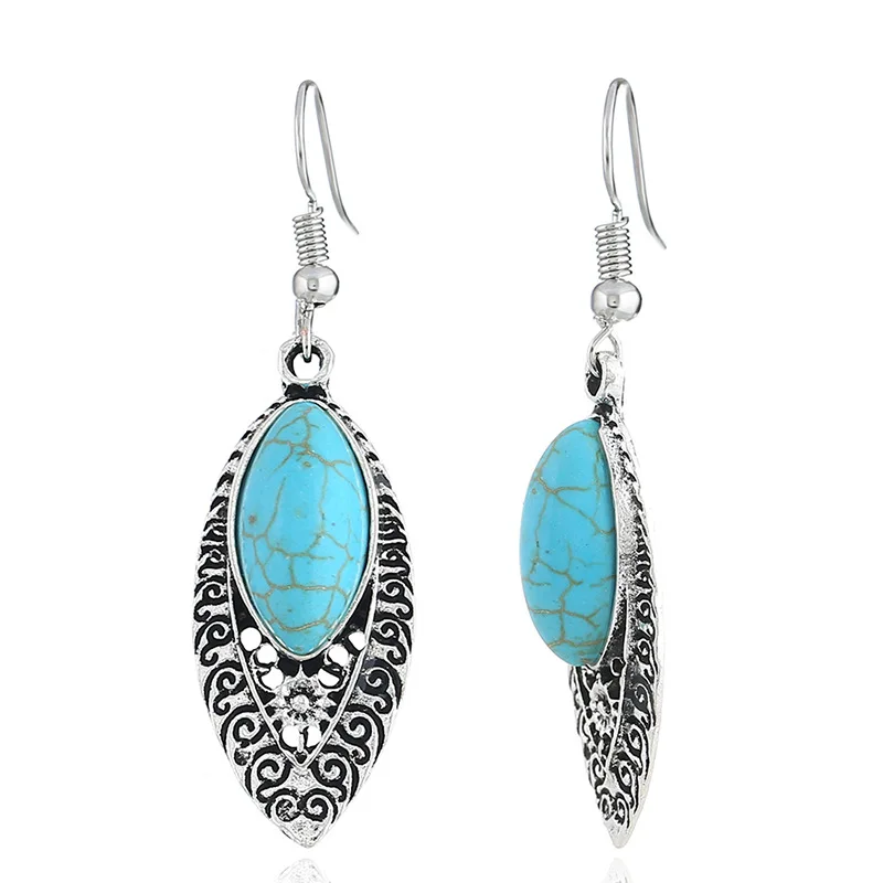 Богемные тибетские винтажные серебряные турецкие Висячие серьги цыганский