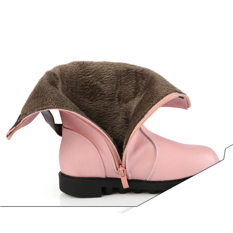 Новые сапоги на платформе для девочек модные детские до середины икры украшенные