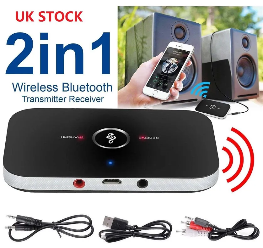 2 в 1 Bluetooth передатчик приемник беспроводной портативный аудио плеер Aux 3,5 мм A2DP для ТВ ПК стерео аудио адаптер