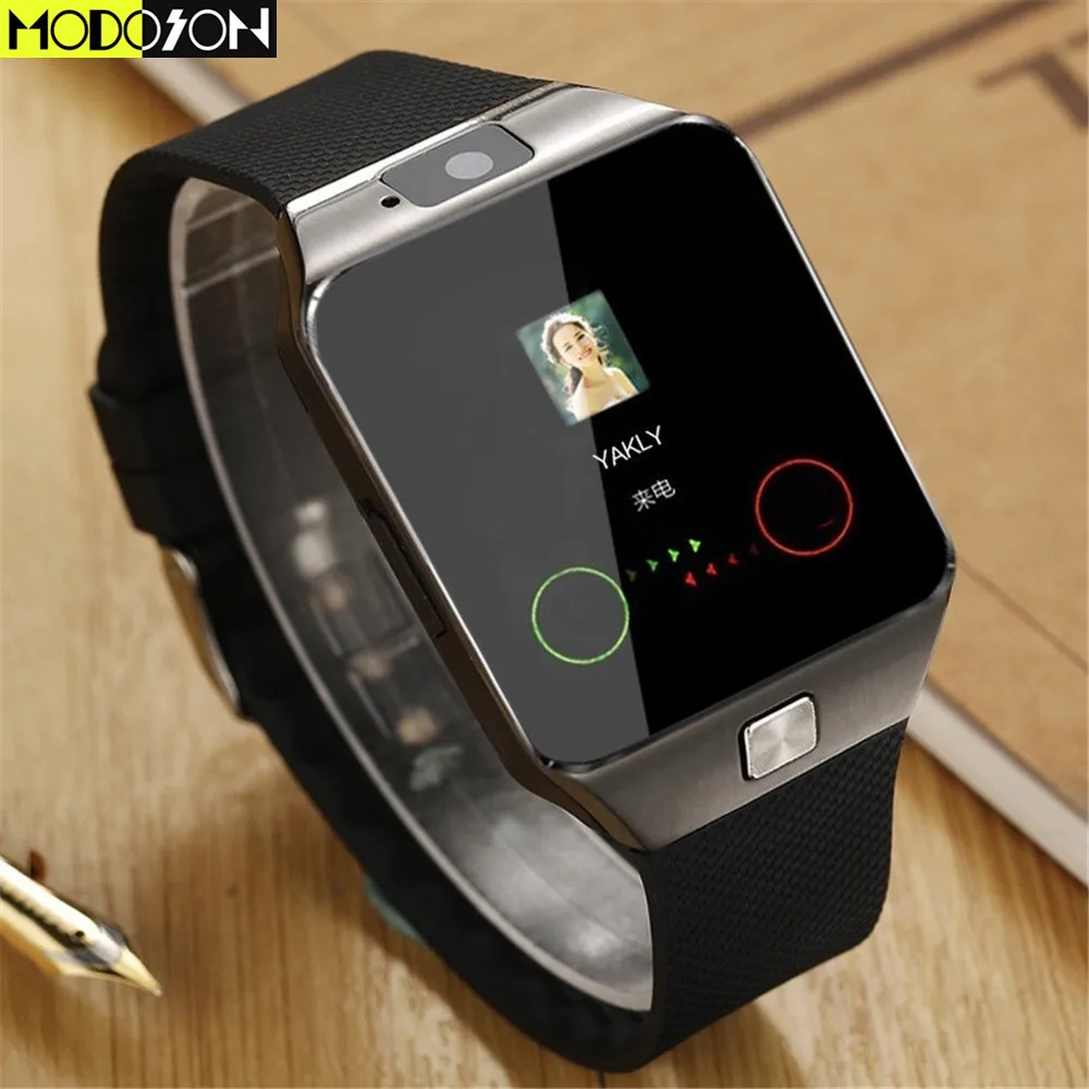 Смарт-часы MODOSON с Bluetooth Smartwatch DZ09 Android телефонные звонки GSM SIM TF карта камера для iPhone