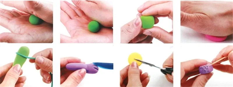 12 шт./лот 20 г 12 цветов DIY безопасная и Нетоксичная Полимерная глина Пластилин мягкая сила игрушки набор подарки для детей