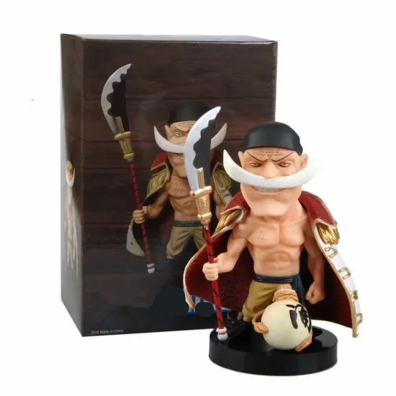 Anime 15CM One Piece White Beard Edward Newgate Q Version PVC Action Figure Collectible Model Toy Gift | Игрушки и хобби