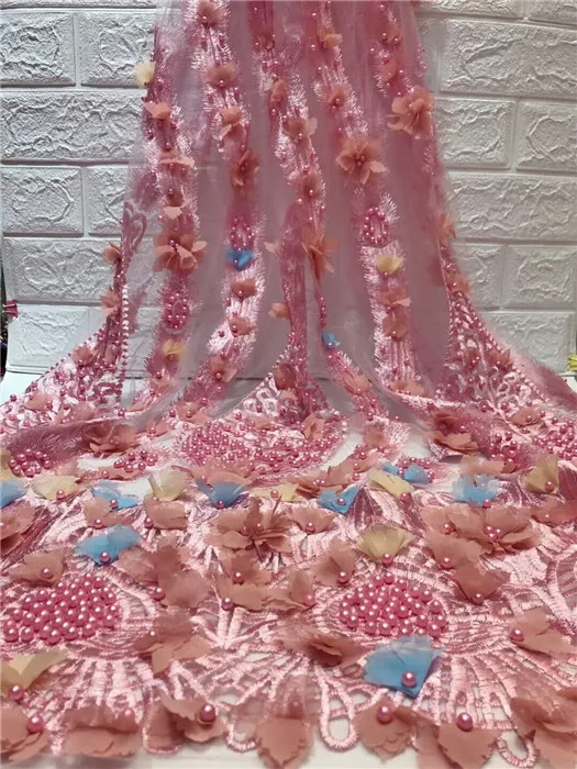 Самое новое стильное бисерное кружево 2019 модная африканская кружевная ткань