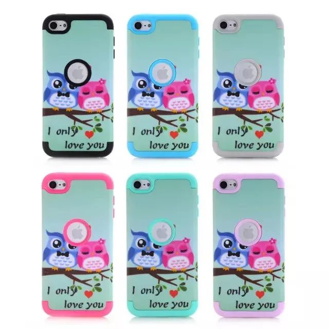 Чехол для ipod touch 6/touch 5 с милым мультяшным рисунком совы прочный устойчивый к
