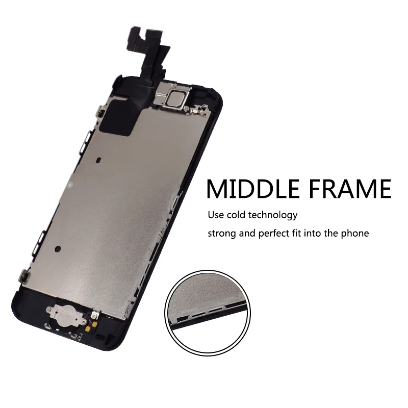 3 шт./лот полный комплект ЖК-дисплей для iPhone 5 дисплей сенсорный экран Главная