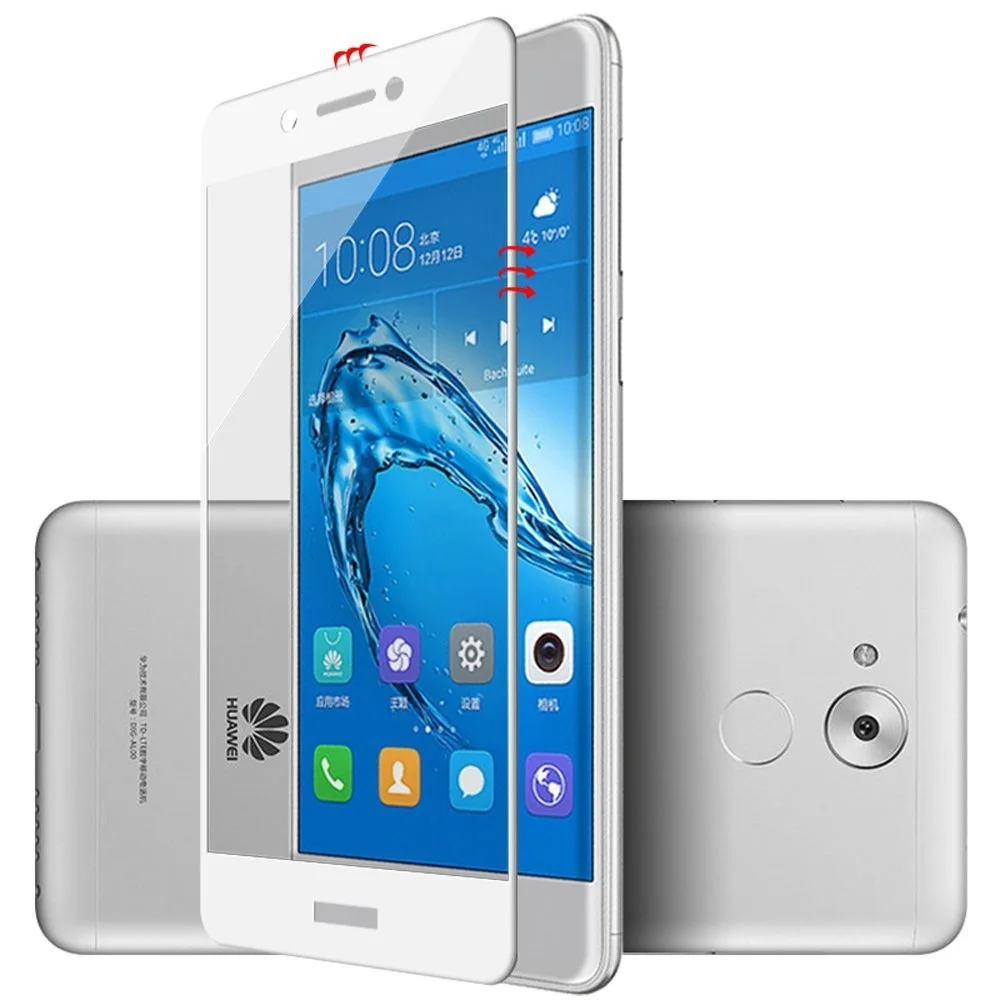 Для huawei Honor 6C DIG-L21 9H полное покрытие из закаленного стекла для huawei Nova Smart DIG-L01 5,0 дюймов Защитная пленка для экрана - Цвет: white