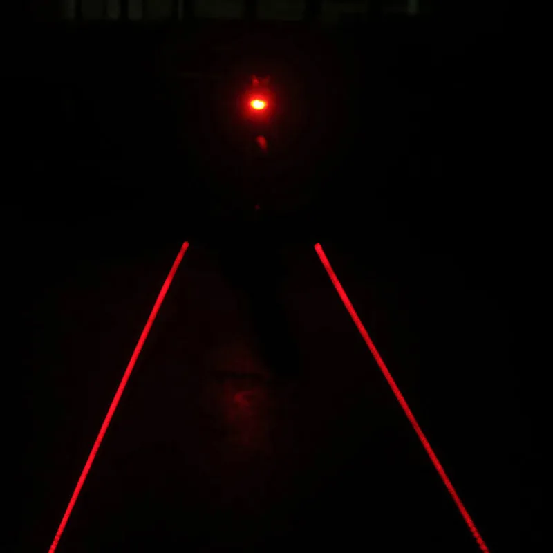 Велосипед Предупреждение велосипедов свет фонаря (5LED + 2 лазер) Водонепроницаемый