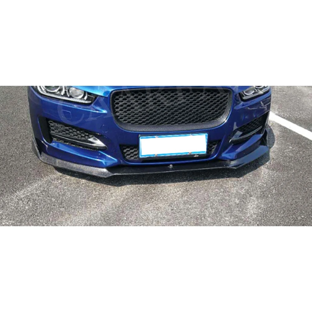 Передний спойлер из углеродного волокна для Jaguar XE XF Sedan 4 Door 2015 2018 передний бампер