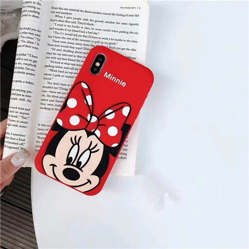 Minnie Мягкая силиконовая задняя чехол для iPhone 5 5S SE с 3D рисунком Минни Ститч Единорог 5C 6 6s X XR Xs Max 7 8 Plus чехол для телефона Fundas Capa - Цвет: Minnie