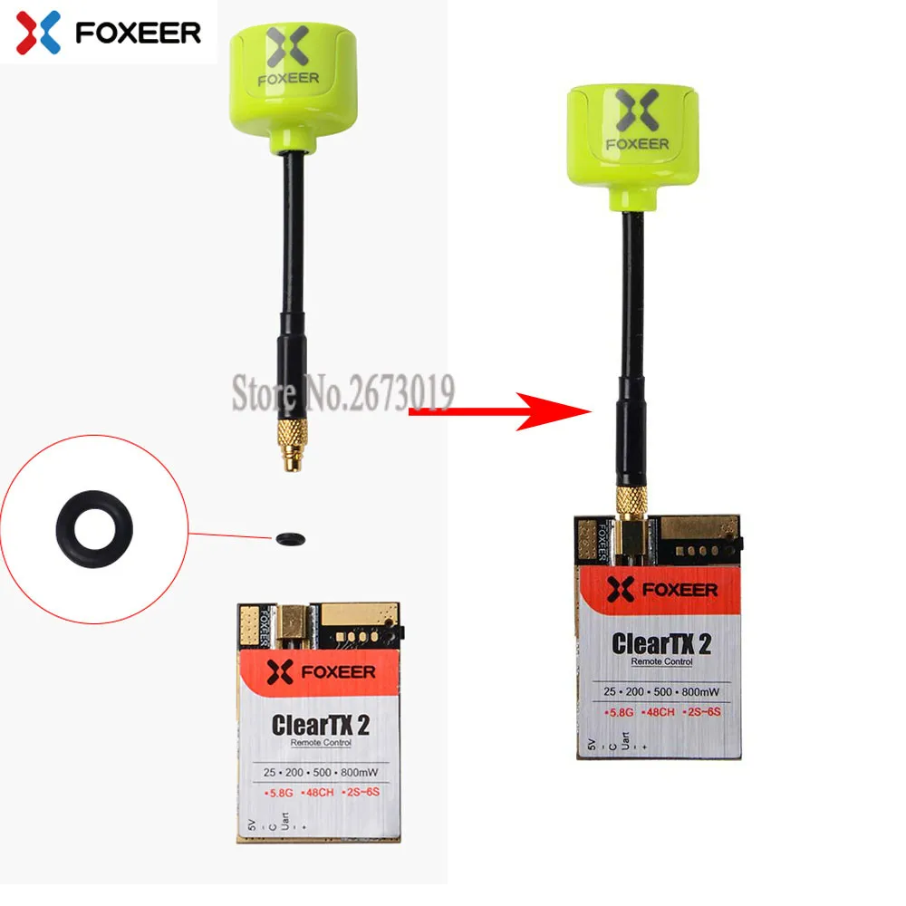 Foxeer ClearTX 2 5 8G VTX 48CH 25/200/800mW регулируемый передатчик поддержка 6S с леденцом 2/пагода