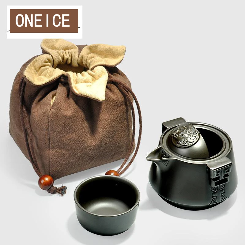 Одна пассажирская чашка металлический пурпурный чехол для путешествий