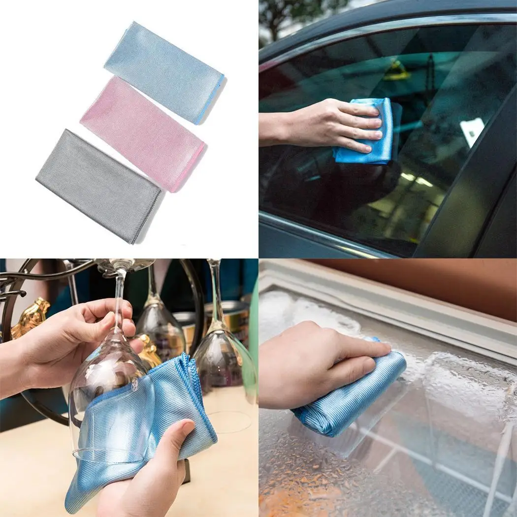 Салфетка из микрофибры для очистки стекла без следов ворса тряпки салфетка