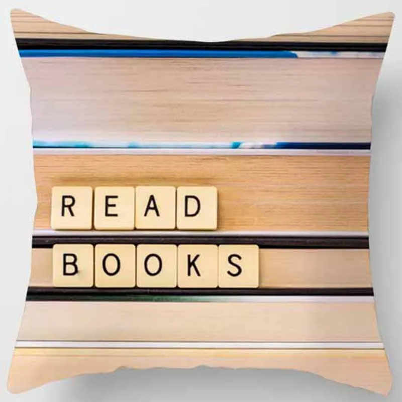 7 Hot sale beauty books pillow case men women girls ladies square pillow cases home creative color pillow cover 45*45cm - Цвет: 7