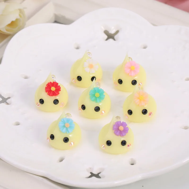 10 шт. силиконовые подвески в форме капли 18 мм|flower charms pendant|charm pendant diynecklace charm pendants |