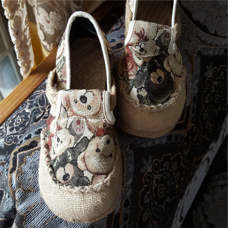 

women fisherman sandals Hemp summer comfortable breathable handmade woman shoes chaussure femme 2018 new