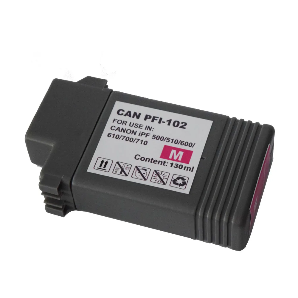 6PK совместимый PFI-102 чернильный картридж IPF 510 iPF610 iPF605 iPF710 iPF720 iPF500 iPF700 iPF600 iPF655 iPF650