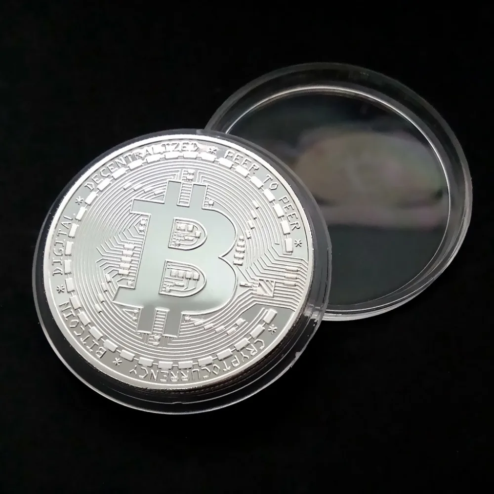 Позолоченная биткоиновая монета коллекционный подарок битная Casascius арт
