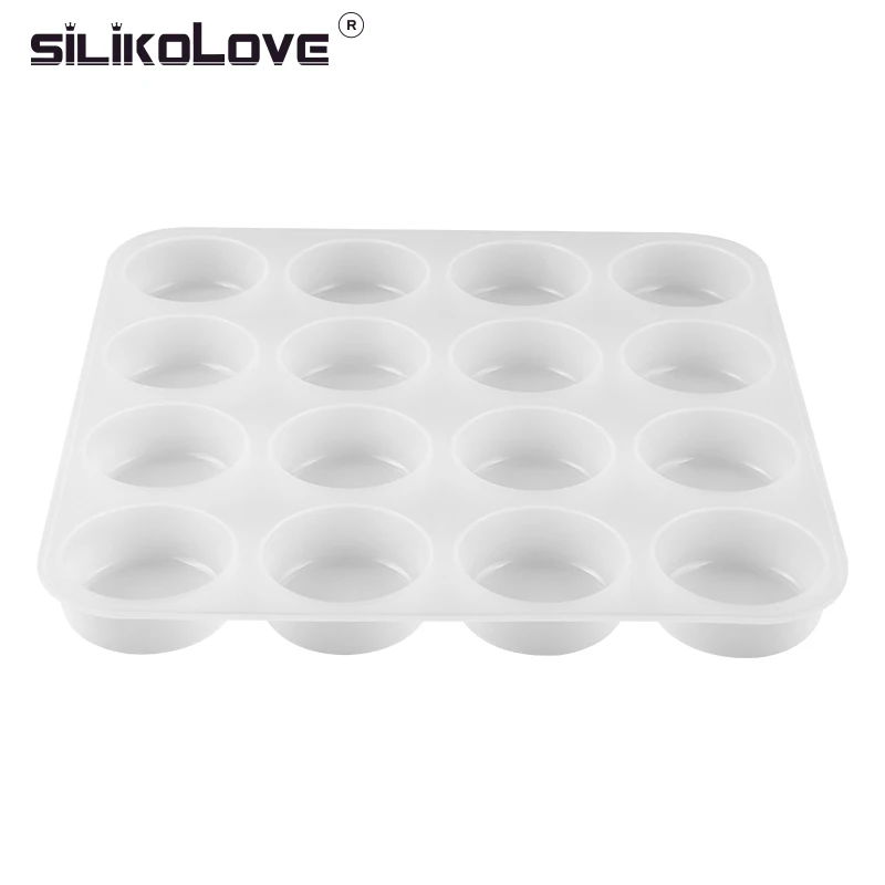 SILIKELOVE 16 полостей круглые формы для мыла силиконовые формы для изготовления мыла Большие формы для мыла ручной работы