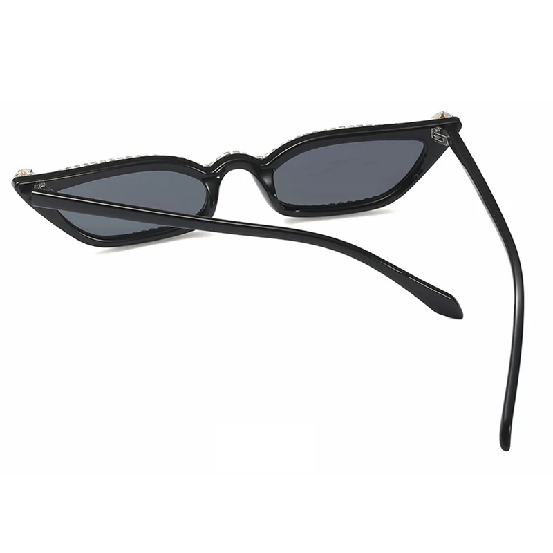 Женские солнцезащитные очки стразы кошачий глаз женские Роскошные летние 2018