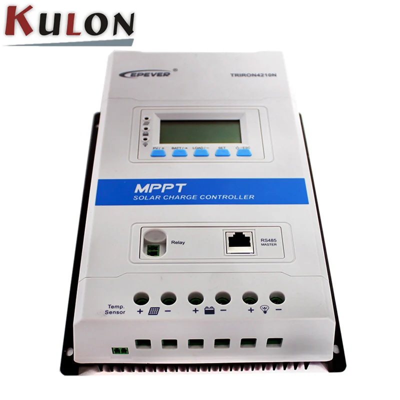 EPever TRIRON 4210N с DS2/RCM RS485 40A контроллер солнечного заряда LCD модульный солнечный