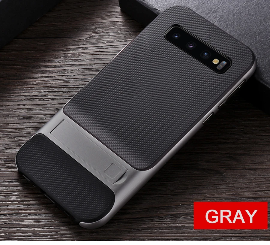 CAPSSICUM чехол с подставкой для samsung Galaxy S10 S10E Plus, чехол s PC, задняя крышка с подставкой для samsung S10 S10PLUS S10E
