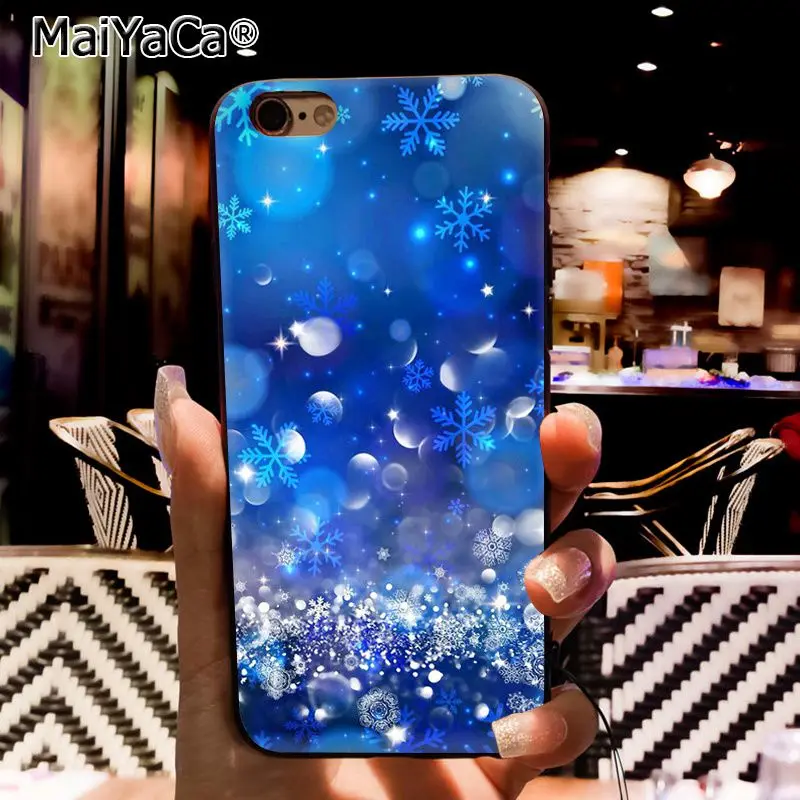 Чехол для телефона MaiYaCa Merry Christmas Снежинка для iphone 11 Pro 11Pro Max 6S 6plus 7 7plus 8 8Plus X Xs MAX 5 5S XR