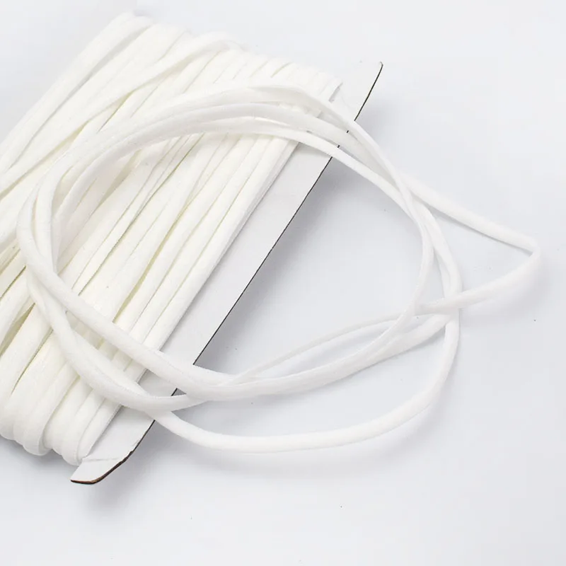 Floating white Meetee 23/50 ярдов 5 мм веревка Эластичная лента веревка лента плечевой ремень детская лента для волос и ободки для волос обувь DIY ручной работы аксессуары - Цвет: Floating white