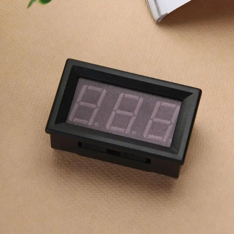 DC 2 5 V 30V Цифровой светодиодный мини вольтметр тестер проводной ЖК дисплей Дисплей