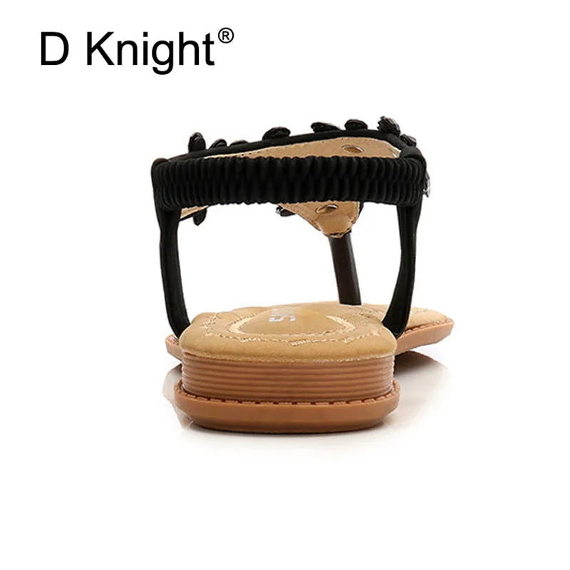 Стразы цветочный узор летняя обувь женские сандалии из искусственной кожи в